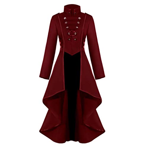 JokeLomple Corset Gothic Women's Coat Cotton Coat Cotillón Jacket Halloween Corset Gothic Women's Coat Pajarita Dorada Lentejuelas