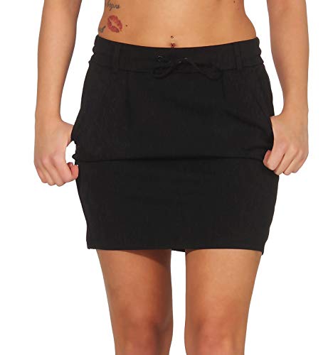 ONLY NOS Onlpoptrash Easy Skirt Pnt Noos Falda, Negro Black), 34 (Talla del fabricante: X-Small) para Mujer
